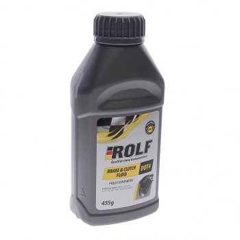 299 р. Жидкость тормозная Brake&Clutch Fluid DOT-4 455г ROLF ROLF 323132  с доставкой в г. Пермь. Увеличить фотографию 1