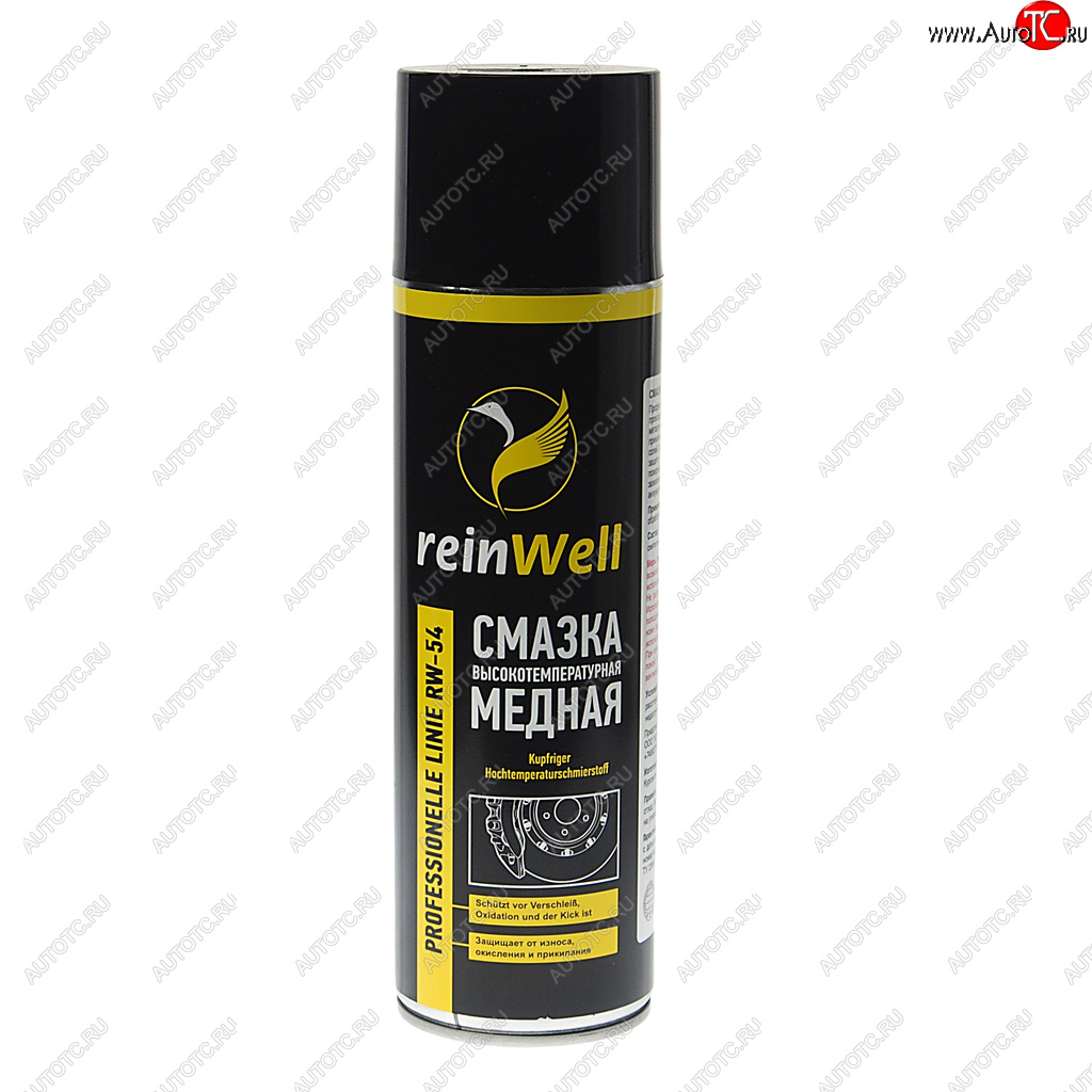 419 р. Смазка медная высокотемпературная 500мл аэрозоль RW-54 REINWELL REINWELL 3257  с доставкой в г. Пермь