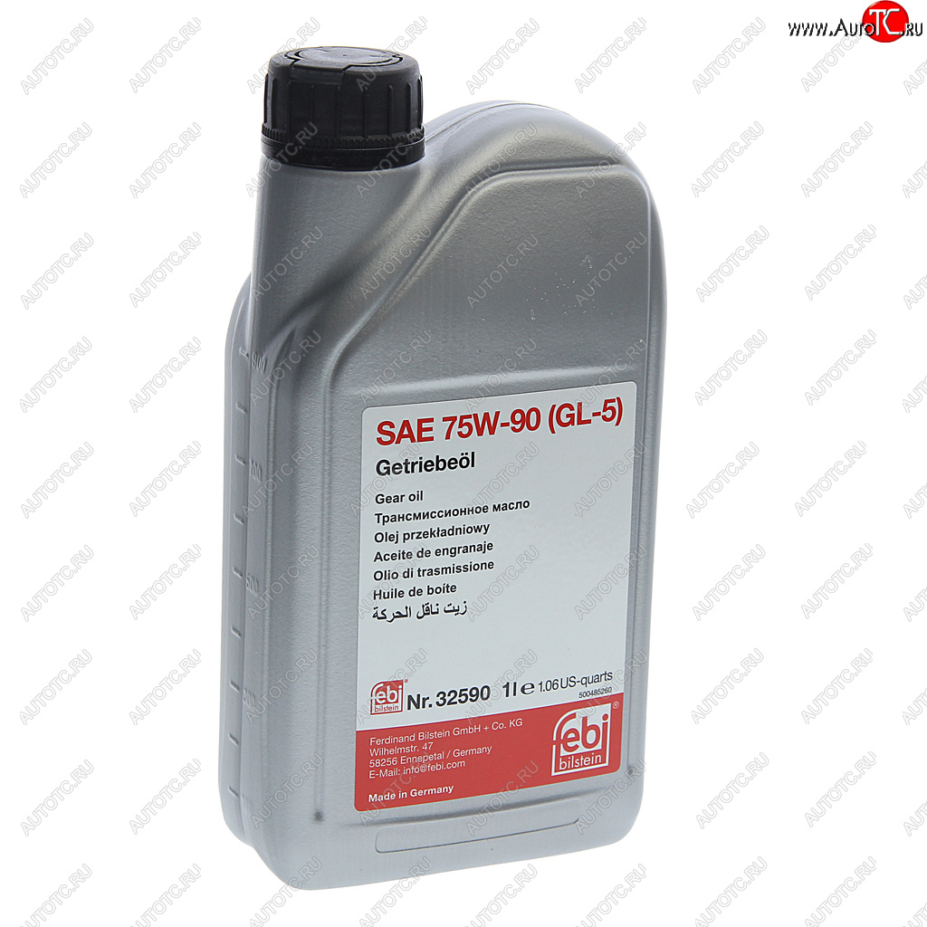 1 379 р. Масло трансмиссионное VW AUDI для МКПП GL-5 75W90 1л FEBI FEBI 32590  с доставкой в г. Пермь