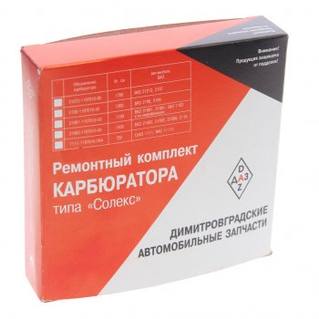 669 р. Ремкомплект карбюратора ГАЗ-3302 ДААЗ-3302 (СОЛЕКС) ДИСС ДИСС 3302-1107991*рк  с доставкой в г. Пермь. Увеличить фотографию 4