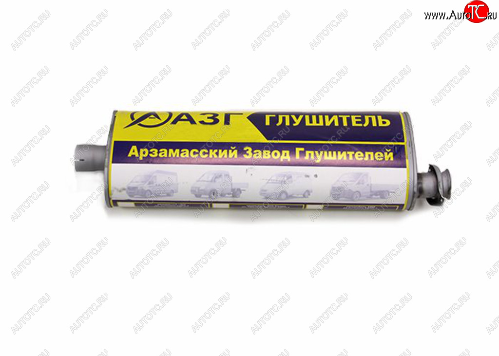 4 949 р. Глушитель ГАЗ-3302,2217,3307 ЕВРО-3 усиленный (хомутфланец) АЗГ АЗГ 3302-1201010-10  с доставкой в г. Пермь