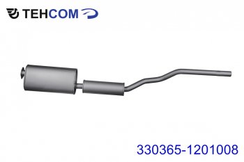 7 849 р. Глушитель УАЗ-3303 дв.ЗМЗ-409 ЕВРО-4 с резонатором ТЕХКОМ ТЕХКОМ 330365-1201008  с доставкой в г. Пермь. Увеличить фотографию 1