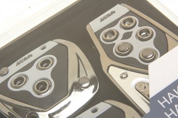 499 р. Накладка педали для МКПП анодированный металл комплект 3шт. NOVA BRIGHT NOVA BRIGHT 33752  с доставкой в г. Пермь. Увеличить фотографию 2