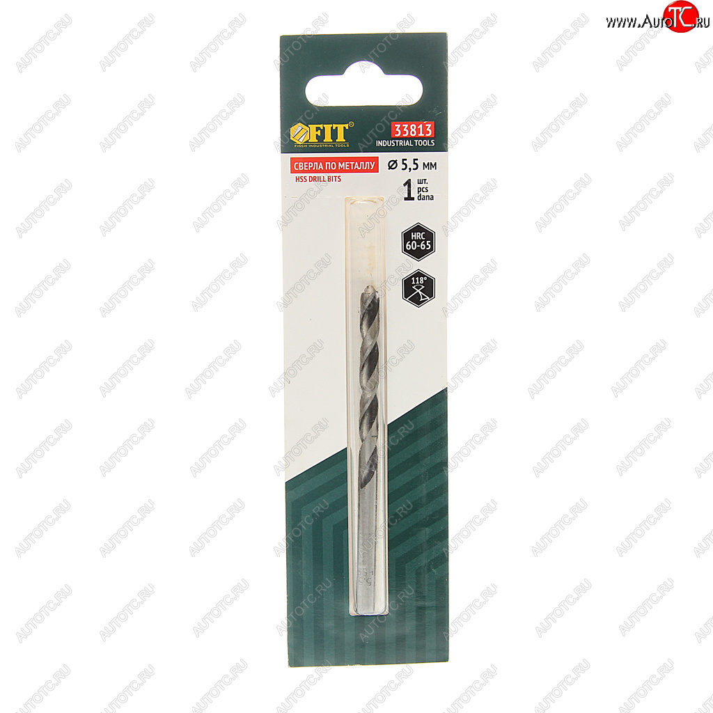 77 р. Сверло по металлу 5.5х93мм HSS FIT FIT 33813  с доставкой в г. Пермь