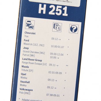 749 р. Щетка стеклоочистителя LAND ROVER Range Rover Evoque (11-) OPEL Mokka (12-) задняя BOSCH BOSCH 3397011813  с доставкой в г. Пермь. Увеличить фотографию 4
