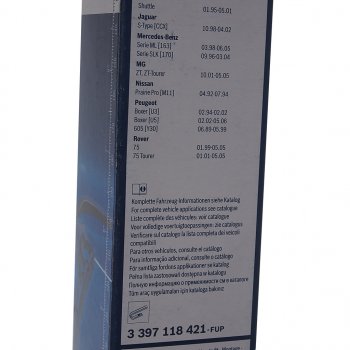 2 299 р. Щетка стеклоочистителя 550/500мм комплект Twin BOSCH BOSCH 3397118421 BOSCH 3397118421  с доставкой в г. Пермь. Увеличить фотографию 7