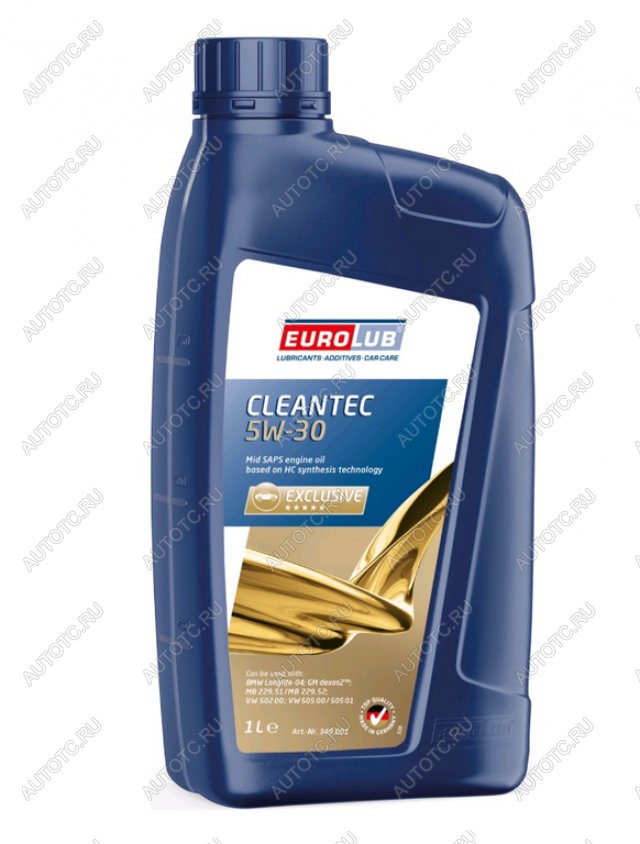 1 299 р. Масло моторное CLEANTEC SNCF 5W30 синт.1л EUROLUB EUROLUB 349001  с доставкой в г. Пермь