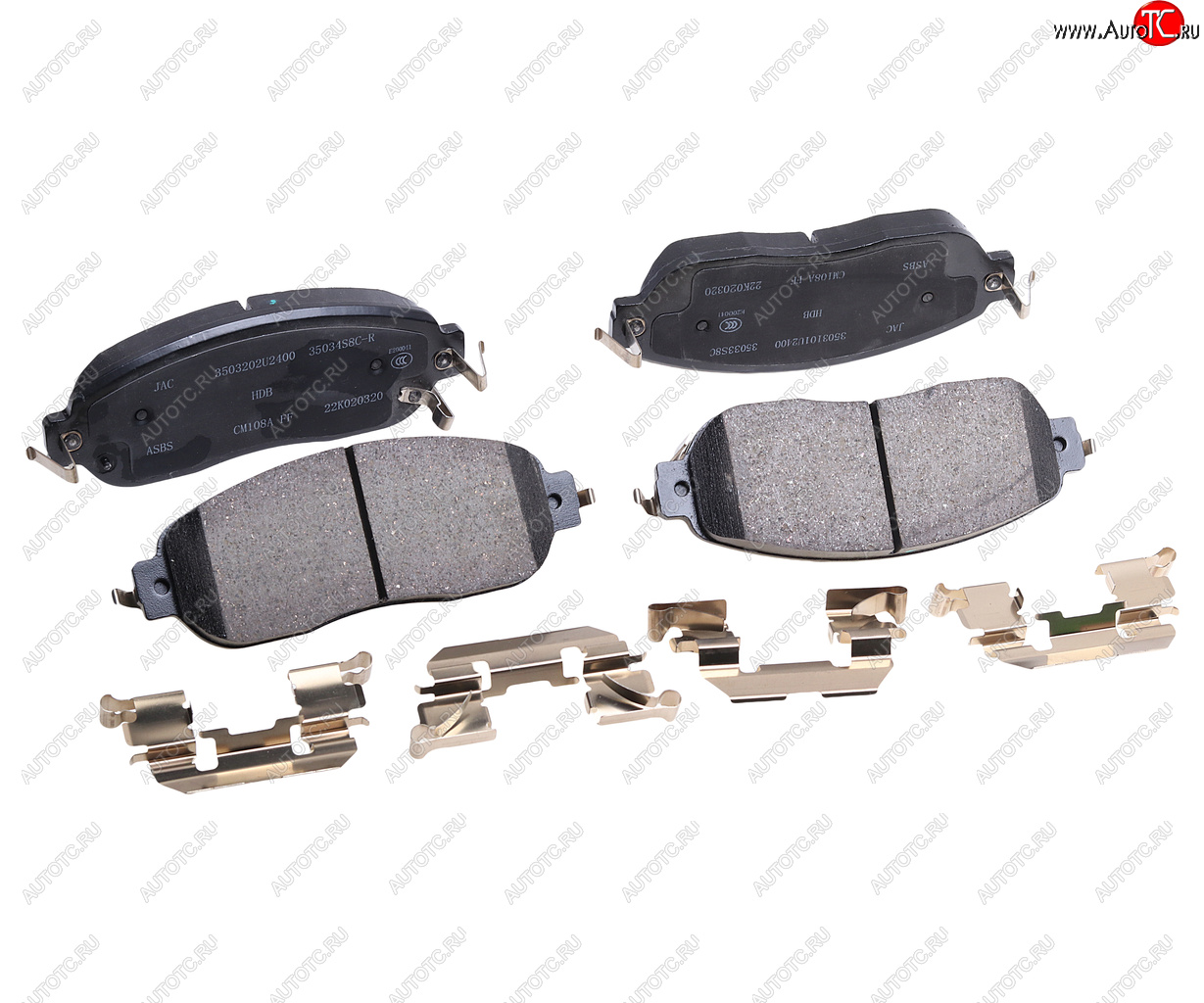 10 849 р. Колодки тормозные JAC JS6 передние (4шт.) OE JAC 3503100u2400-f011  с доставкой в г. Пермь