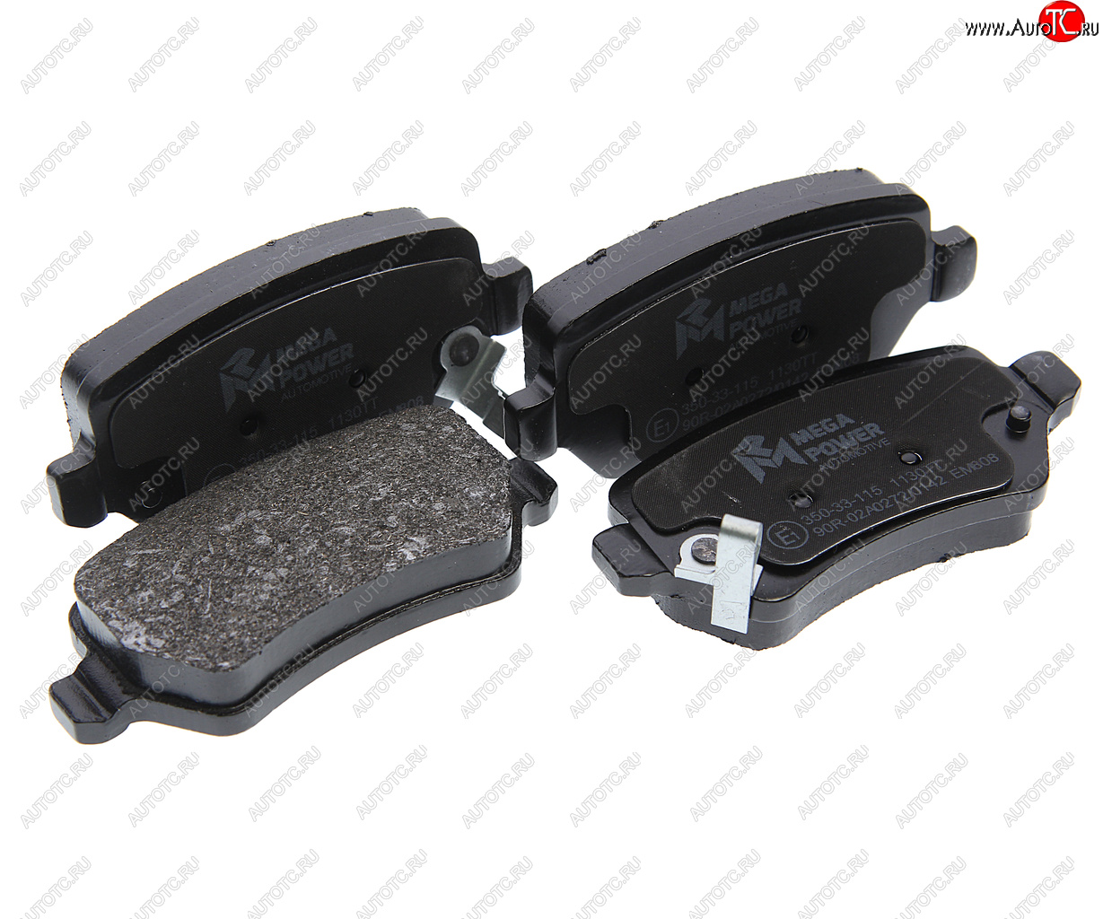 1 039 р. Колодки тормозные OPEL Astra G,H,Zafira A задние (4шт.) MEGAPOWER MEGAPOWER 350-33-115  с доставкой в г. Пермь