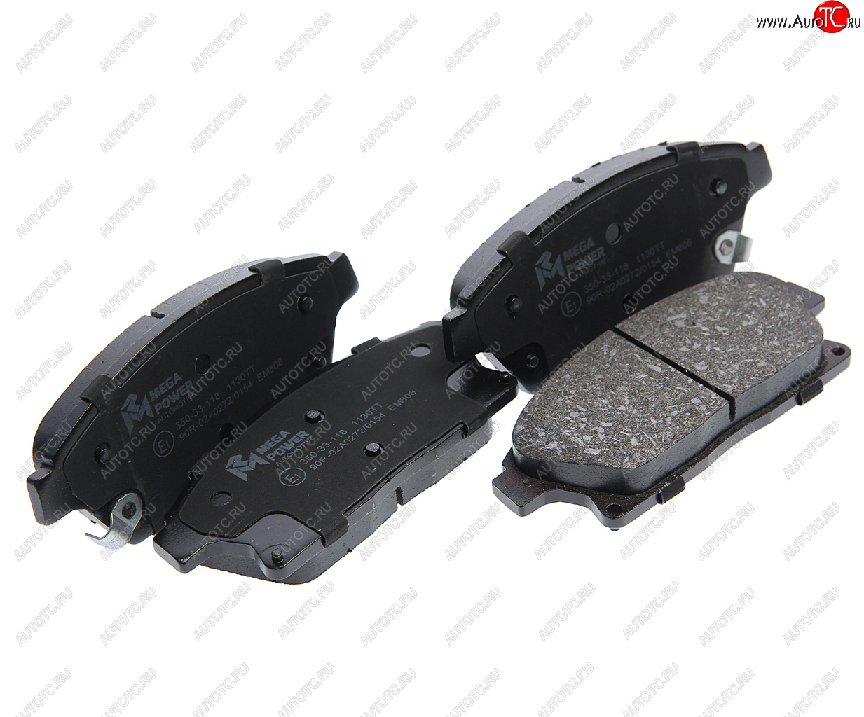 1 139 р. Колодки тормозные передние R16 (4шт.) MEGAPOWER Opel Astra J GTC (2011-2018)  с доставкой в г. Пермь