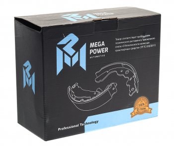 1 099 р. Колодки тормозные УАЗ длинные (4шт.) комплект MEGAPOWER MEGAPOWER 350-33-154  с доставкой в г. Пермь. Увеличить фотографию 4