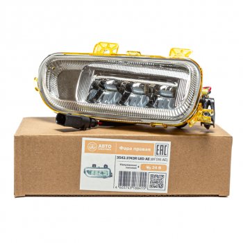 2 599 р. Фара противотуманная КАМАЗ-5490,MERCEDES Axor правая LED AVTOELECTRICA AVTOELECTRICA 3542.3743r led aе (фг016 ae)  с доставкой в г. Пермь. Увеличить фотографию 1
