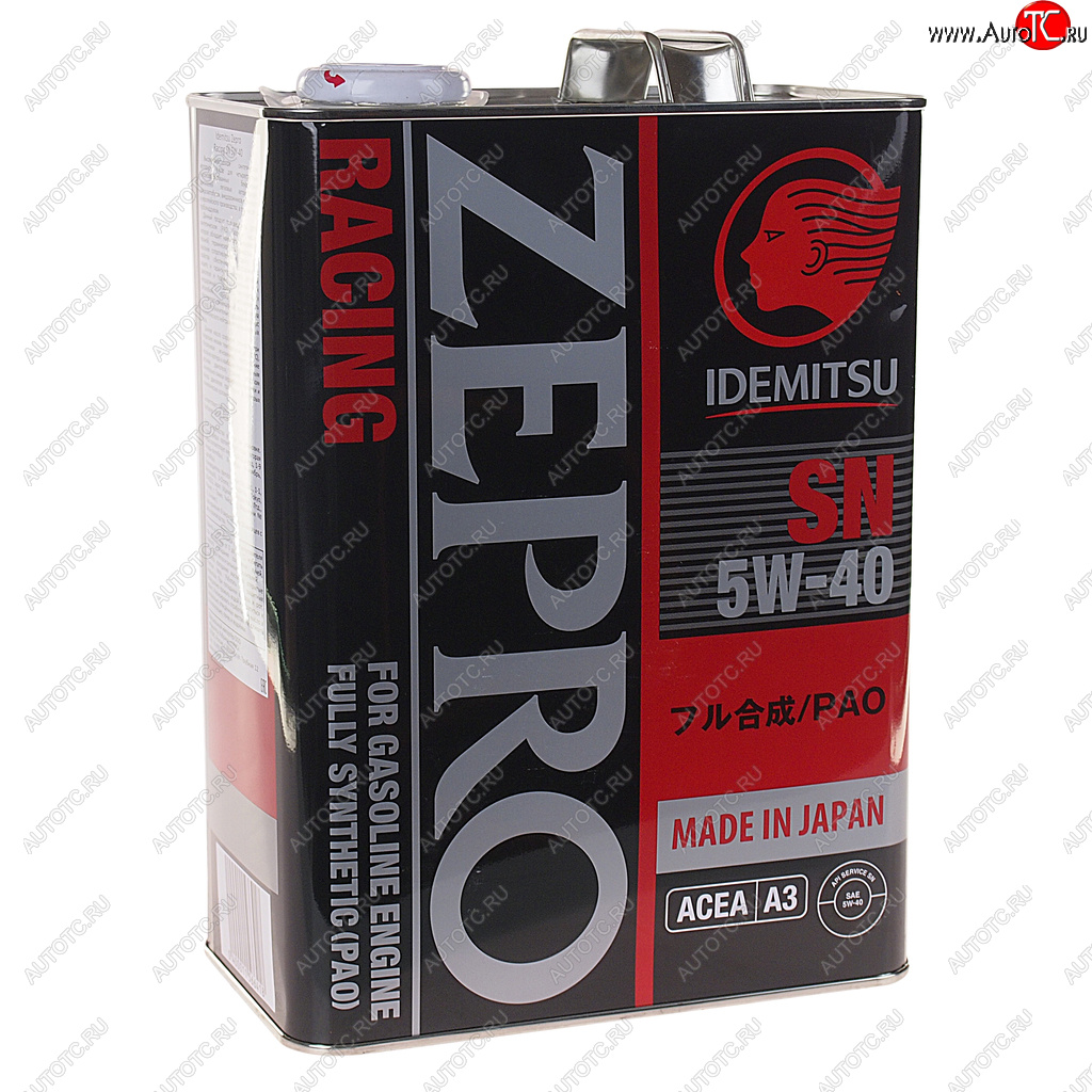 8 599 р. Масло моторное ZEPRO RACING 3585-41 5W40 синт.4л IDEMITSU IDEMITSU 3585-004  с доставкой в г. Пермь