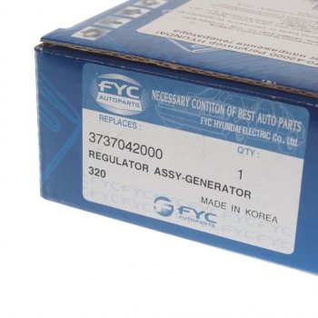 1 269 р. Регулятор HYUNDAI Porter напряжения генератора FYC FYC 37370-42000  с доставкой в г. Пермь. Увеличить фотографию 4