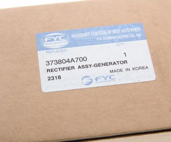 1 299 р. Мост диодный HYUNDAI HD35 (17-) (D4CB) генератора FYC FYC 37380-4a700  с доставкой в г. Пермь. Увеличить фотографию 3
