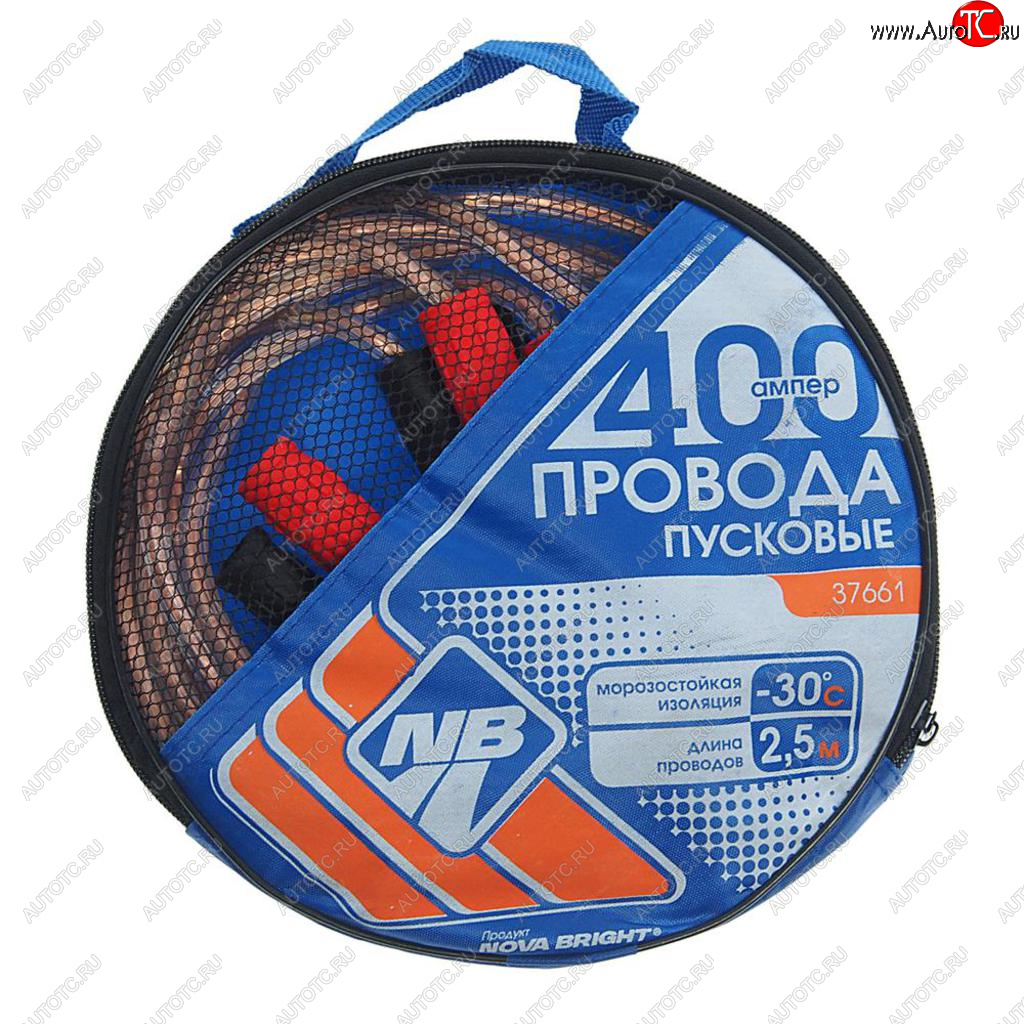 559 р. Провода для прикуривания 400А 2.5м NOVA BRIGHT NOVA BRIGHT 37661  с доставкой в г. Пермь