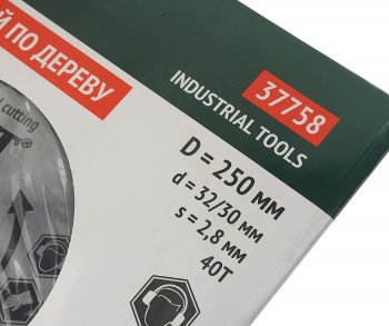 919 р. Диск пильный 250х32 40 зубьев FIT FIT 37758  с доставкой в г. Пермь. Увеличить фотографию 4
