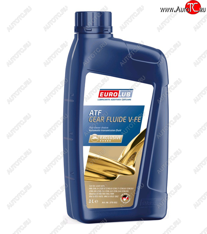 1 979 р. Масло трансмиссионное ATF GEAR FLUIDE V-FE 1л EUROLUB EUROLUB 379001  с доставкой в г. Пермь