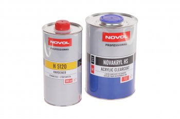 3 499 р. Лак NOVAKRYL HS 2+1 акриловый 1л с отвердителем Н5120 0.5л NOVOL NOVOL 38043  с доставкой в г. Пермь. Увеличить фотографию 1