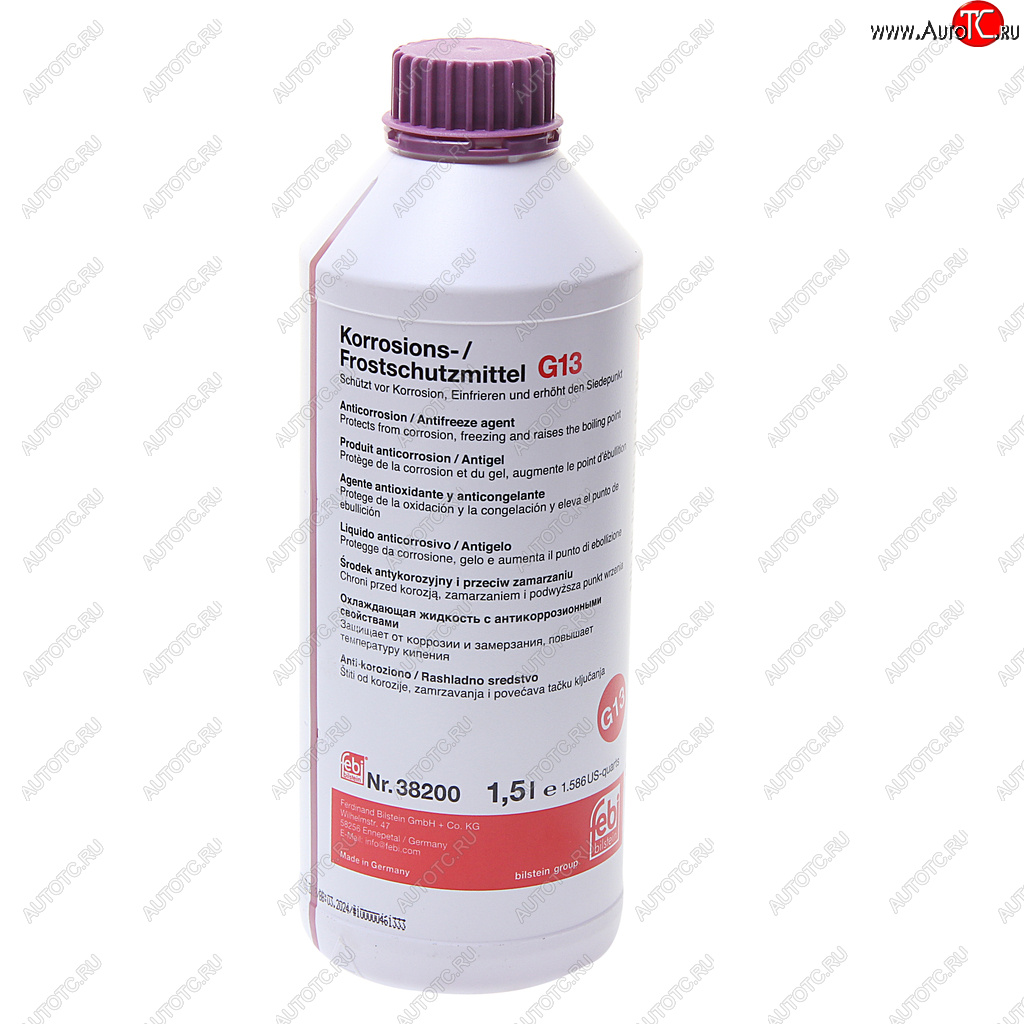 1 229 р. Антифриз фиолетовый концентрат 1.5л G013 FEBI FEBI 38200  с доставкой в г. Пермь