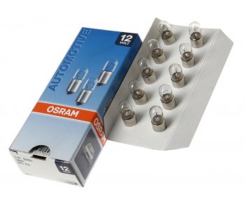 85 р. Лампа 12V 5W BA9s OSRAM OSRAM 3860  с доставкой в г. Пермь. Увеличить фотографию 1