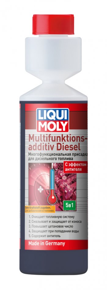 1 479 р. Присадка в дизельное топливо многофункциональная 250мл LIQUI MOLY LIQUI MOLY 39024  с доставкой в г. Пермь. Увеличить фотографию 1