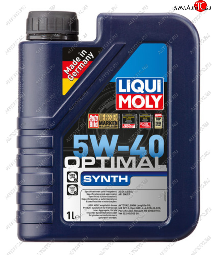 1 699 р. Масло моторное OPTIMAL SYNTH 5W40 синт.1л LIQUI MOLY LIQUI MOLY 3925  с доставкой в г. Пермь