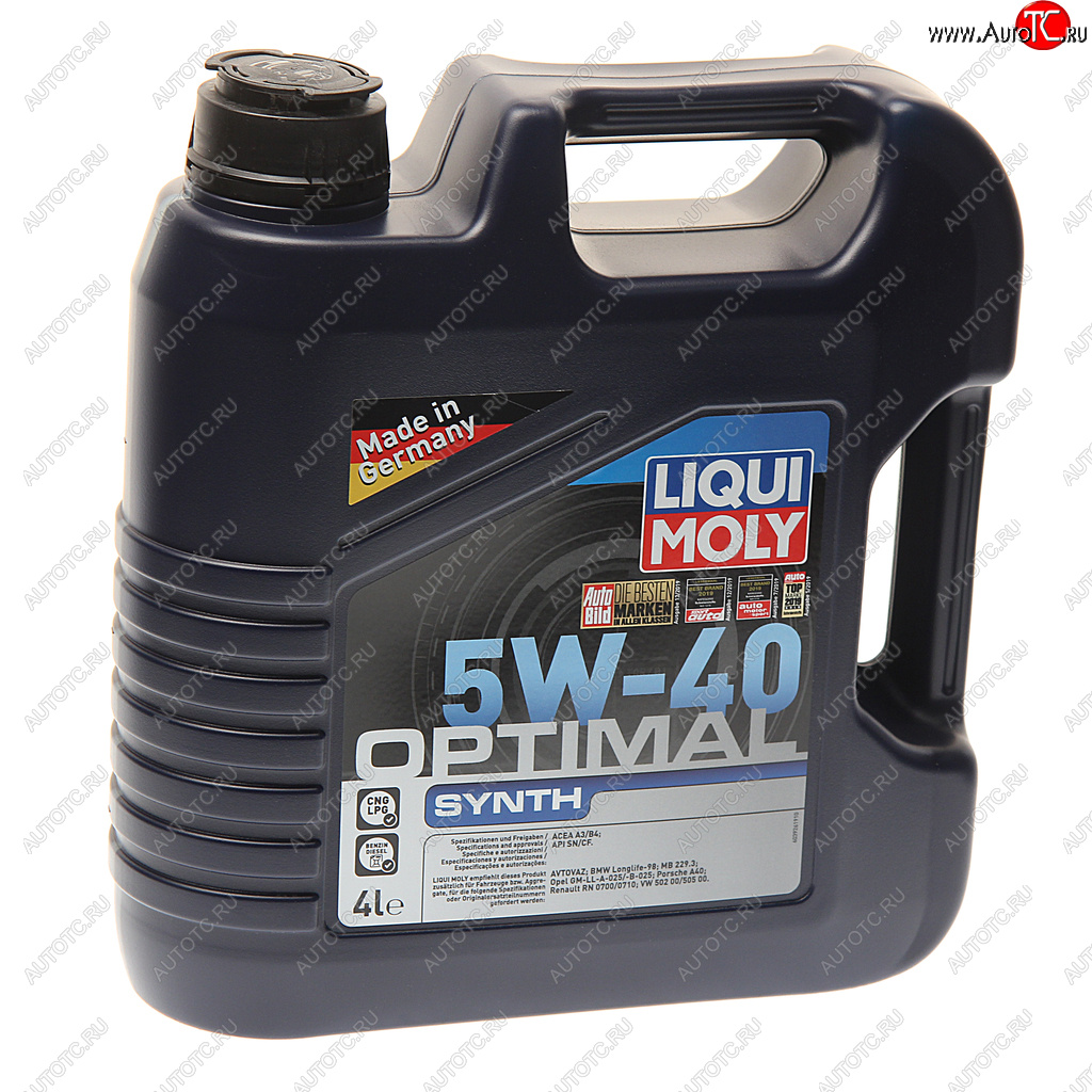 5 499 р. Масло моторное OPTIMAL SYNTH 5W40 синт.4л LIQUI MOLY LIQUI MOLY 3926  с доставкой в г. Пермь