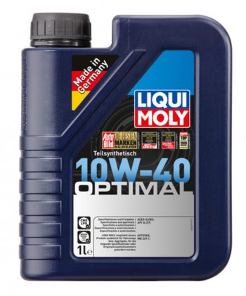 1 439 р. Масло моторное OPTIMAL 10W40 псинт.1л LIQUI MOLY LIQUI MOLY 3929  с доставкой в г. Пермь. Увеличить фотографию 1