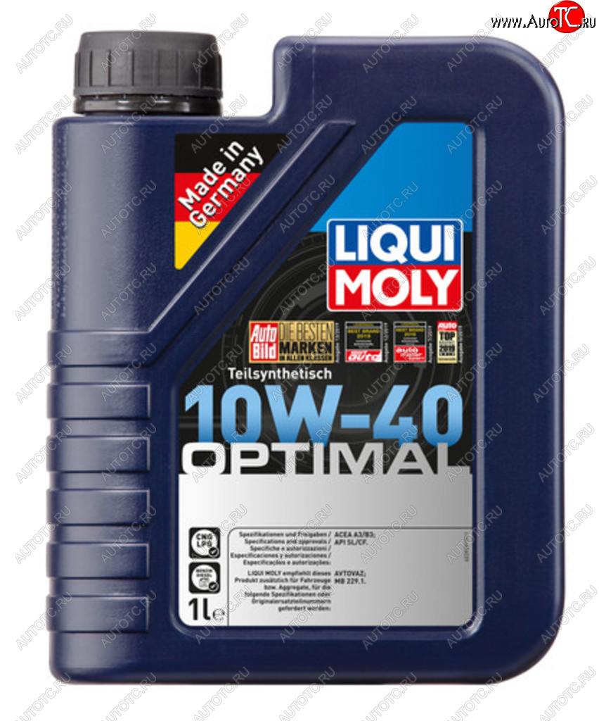 1 439 р. Масло моторное OPTIMAL 10W40 псинт.1л LIQUI MOLY LIQUI MOLY 3929  с доставкой в г. Пермь