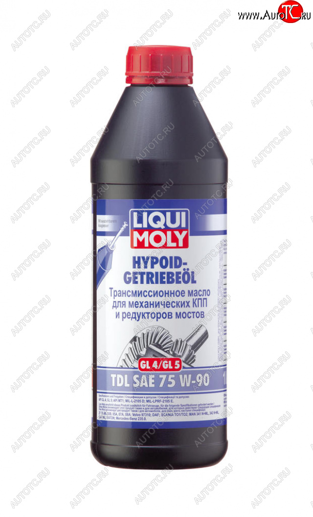 2 599 р. Масло трансмиссионное TDL HYPOID-GETRIEBEOIL GL45 75W90 псинт.1л LIQUI MOLY LIQUI MOLY 3945  с доставкой в г. Пермь