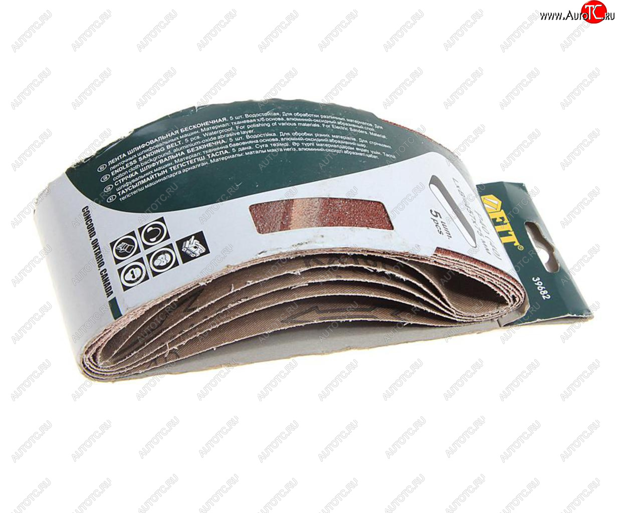 349 р. Лента шлифовальная 75х457мм P40 5шт. FIT FIT 39682  с доставкой в г. Пермь
