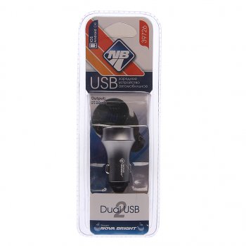 Устройство зарядное в прикуриватель 2USB 12-24V с вольтметром NOVA BRIGHT NOVA BRIGHT 39726