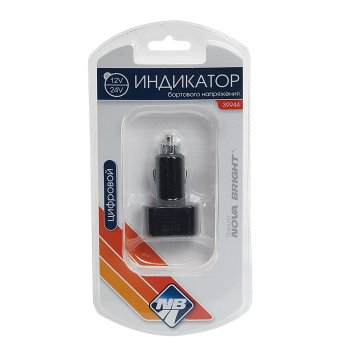 319 р. Вольтметр в прикуриватель 12-24V NOVA BRIGHT NOVA BRIGHT 39944  с доставкой в г. Пермь. Увеличить фотографию 1