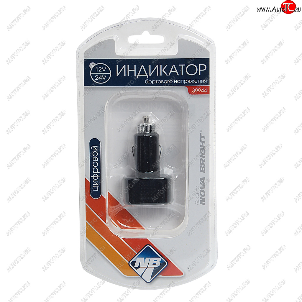 319 р. Вольтметр в прикуриватель 12-24V NOVA BRIGHT NOVA BRIGHT 39944  с доставкой в г. Пермь