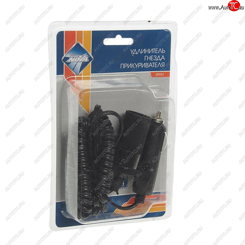 319 р. Удлинитель прикуривателя 12-24V 3м. NOVA BRIGHT NOVA BRIGHT 39947  с доставкой в г. Пермь