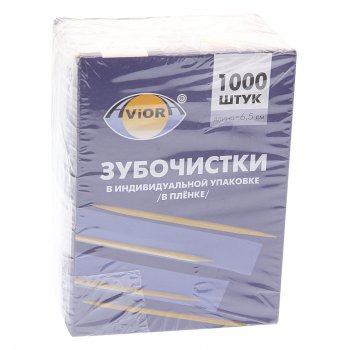 148 р. Зубочистки деревянные 1000шт. NO NAME 401-488  с доставкой в г. Пермь. Увеличить фотографию 1