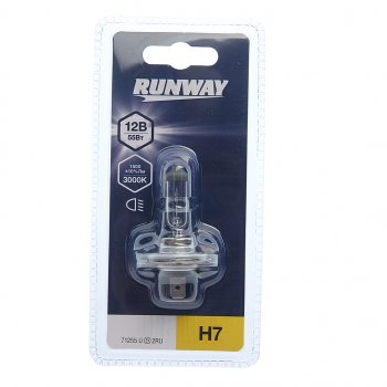 210 р. Лампа 12V H7 55W PX26d блистер (1шт.) RUNWAY RUNWAY 4027 RUNWAY 4027  с доставкой в г. Пермь. Увеличить фотографию 1