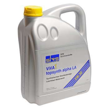 6 549 р. Масло моторное VIVA 1 TOPSYNTH ALPHA LA 5W30 синт.5л SRS SRS 4033885001127  с доставкой в г. Пермь. Увеличить фотографию 1