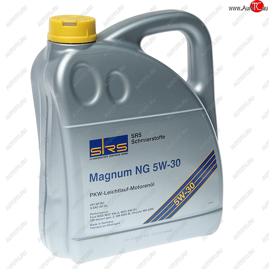5 699 р. Масло моторное MAGNUM NG 5W30 синт.4л SRS SRS 403388500194  с доставкой в г. Пермь