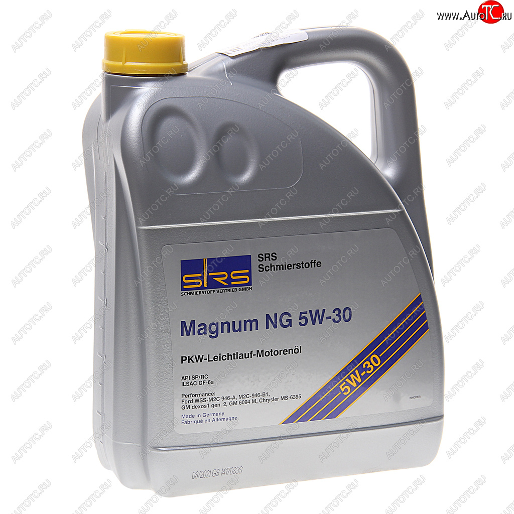6 999 р. Масло моторное MAGNUM  NG 5W30 синт.5л SRS SRS 4033885001950  с доставкой в г. Пермь