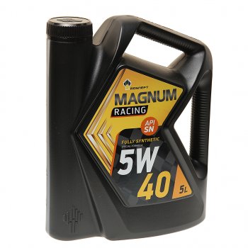 6 449 р. Масло моторное MAGNUM Racing 5W40 SNA3B4 синт.5л PAO РОСНЕФТЬ РОСНЕФТЬ 40801650  с доставкой в г. Пермь. Увеличить фотографию 1