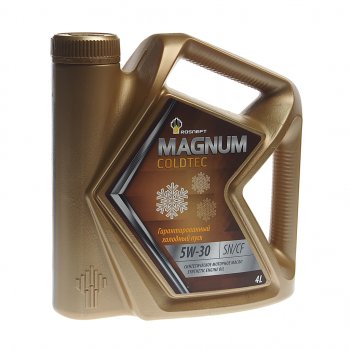 2 069 р. Масло моторное MAGNUM Coldtec 5W30 SNCFGF-5 синт.4л РОСНЕФТЬ РОСНЕФТЬ 40813242  с доставкой в г. Пермь. Увеличить фотографию 1