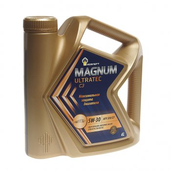 2 569 р. Масло моторное MAGNUM Ultratec С3 5W30 C3SNCF синт.4л РОСНЕФТЬ РОСНЕФТЬ 40814142  с доставкой в г. Пермь. Увеличить фотографию 1