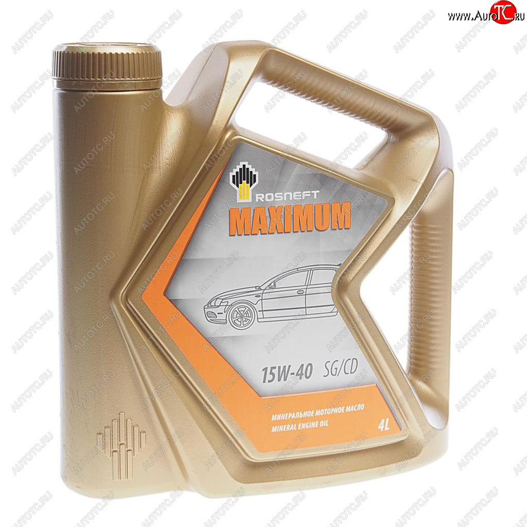 1 139 р. Масло моторное MAXIMUM 15W40 SGCD мин.4л РОСНЕФТЬ РОСНЕФТЬ 40814442  с доставкой в г. Пермь