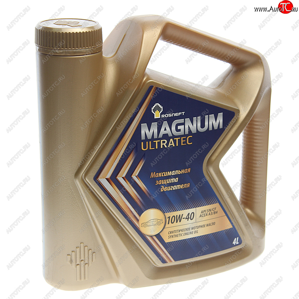 1 949 р. Масло моторное MAGNUM Ultratec 10W40 SNCFA3B4 синт.4л РОСНЕФТЬ РОСНЕФТЬ 40814942  с доставкой в г. Пермь
