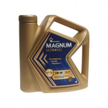 2 399 р. Масло моторное MAGNUM Ultratec 5W40 SNCFA3B4 синт.4л РОСНЕФТЬ РОСНЕФТЬ 40815442  с доставкой в г. Пермь. Увеличить фотографию 1