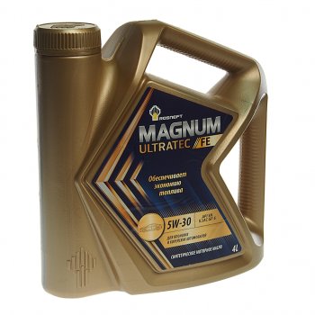 2 899 р. Масло моторное MAGNUM Ultratec FE 5W30 SNGF-5 синт.4л РОСНЕФТЬ РОСНЕФТЬ 40816342  с доставкой в г. Пермь. Увеличить фотографию 1