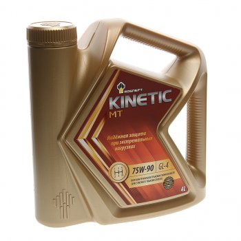2 899 р. Масло трансмиссионное KINETIC МТ GL-4 75W90 псинт.4л РОСНЕФТЬ РОСНЕФТЬ 40817942  с доставкой в г. Пермь. Увеличить фотографию 1