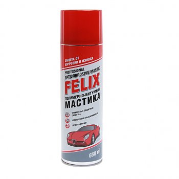 399 р. Антикор мастика полимерно-битумная 650мл аэрозоль FELIX ТОСОЛ-СИНТЕЗ 411040023  с доставкой в г. Пермь. Увеличить фотографию 1